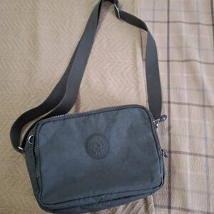 Kipling Olive Green Messenger Crossbody Bag